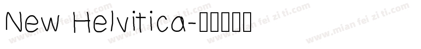 New Helvitica字体转换